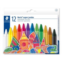 Staedtler Noris Super Jumbo Mum Boya 12 Renk - Staedtler