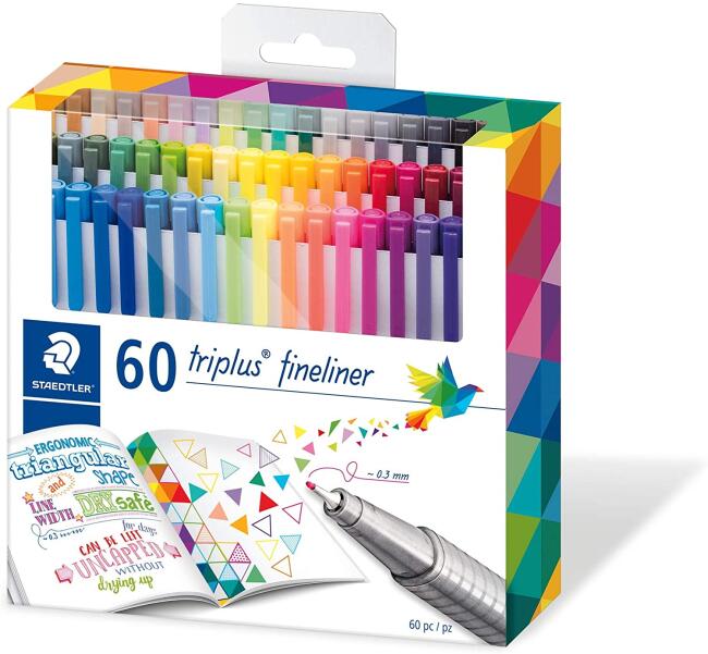 Staedtler Triplus Fineliner 0.3 mm 60’lı Set - 3