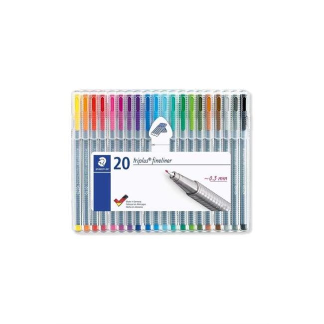 Staedtler Triplus Fineliner Kalem 0.3 mm 20’li Set - 1