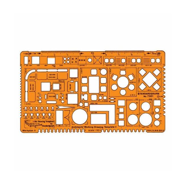 Standardgraph 1/50 Mimari Şablon 2 - 1