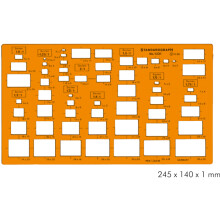 Standardgraph Teknik Dikdörtgen Şablonu - Standardgraph