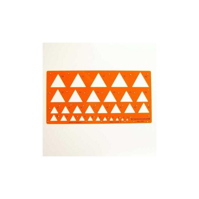 Standardgraph Teknik Üçgen Şablonu 3-32 mm - 1