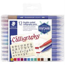 Steadtler Çift Uçlu Kaligrafi Kalem 12’li Set - Staedtler