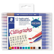 Staedtler Çift Taraflı Kaligrafi Kalemi Seti 12'li 2.0-3.5 mm 3005 TB12 - Staedtler