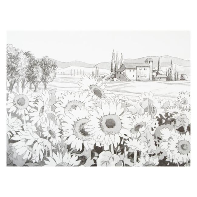 St. Petersburg Sonnet Desenli Tuval 30x40 cm Sunflowers DK13701-F - 3