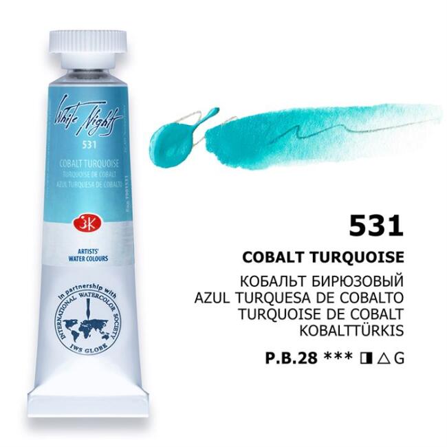 St. Petersburg White Nights Extra-Fine Tüp Sulu Boya 10 ml Cobalt Turquoise 531 - 1