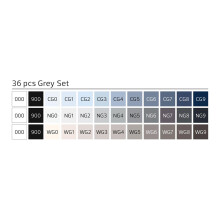 Stylefile Markör Brush 36Lı Grey Set N:Sfsbr36Gr - 4