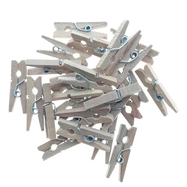 Südor Ahşap Naturel Mandal 22 mm 30 adet - 1