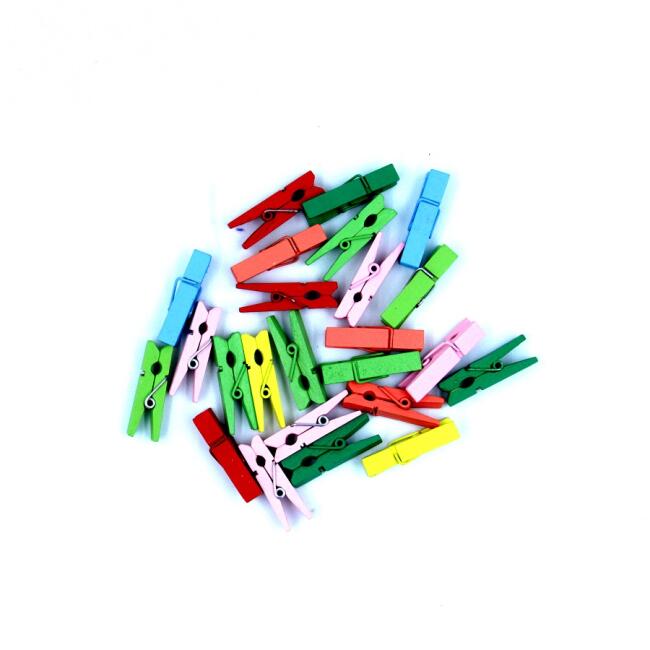 Südor Ahşap Renkli Mandal 35 mm 20 Adet - 2