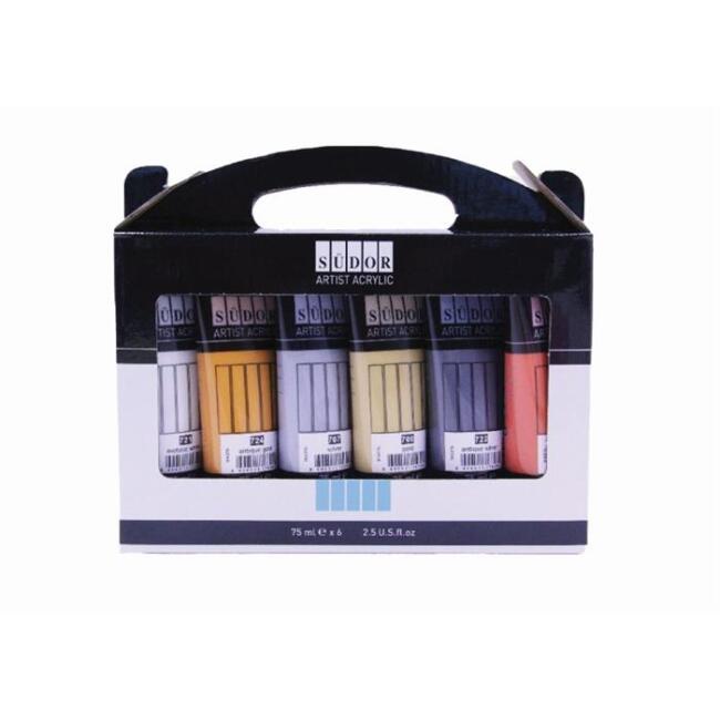 Südor Akrilik Yaldız Renk 6x75 ml - 1
