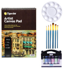 Südor Canvas Pad Akrilik Boya Seti 75 ml 6'lı Pastel Renkler - Gvn Art