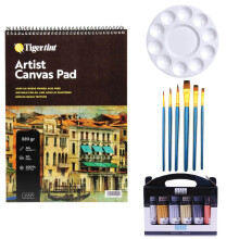 Südor Canvas Pad Akrilik Boya Seti 75 ml 6'lı Yaldız Renkler - Gvn Art