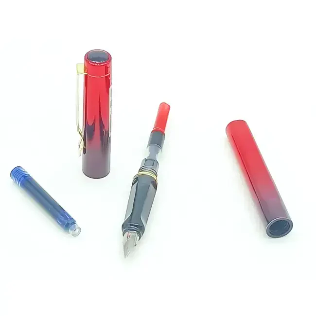 Chren Pistonlu Dolma Kalem EF Uç Karışık Metalik Renkli 812 - 2