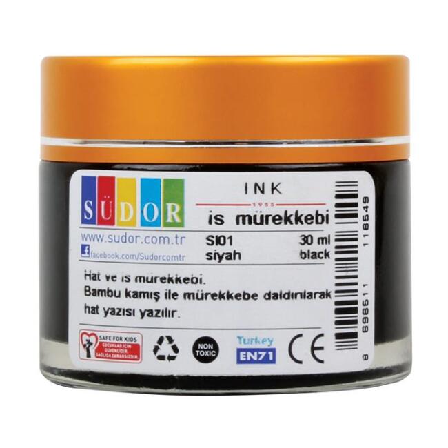 Sudor İs Mürekkebi Siyah 30 ml - 1