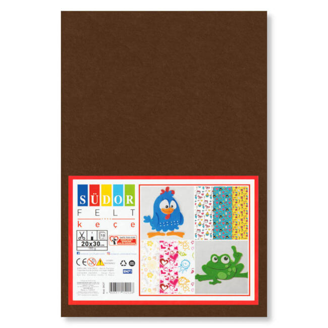 Südor Keçe 20x30 cm 10'lu Karışık Renkler SK37 - 1