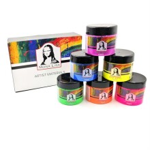 Südor Mona Lisa Akrilik Boya Seti Neon 125 ml 6’lı Set - Südor