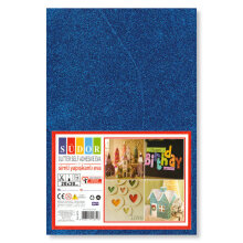 Südor Simli Yapışkanlı Eva 20x30 cm 10'lu Karışık Renkler SK18 - Südor