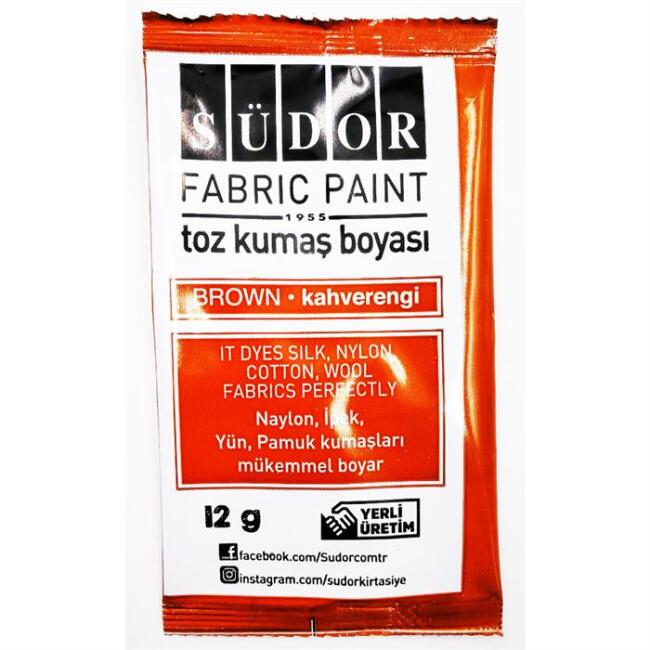 Südor Toz Kumaş Boyası 12g Kahverengi - 1