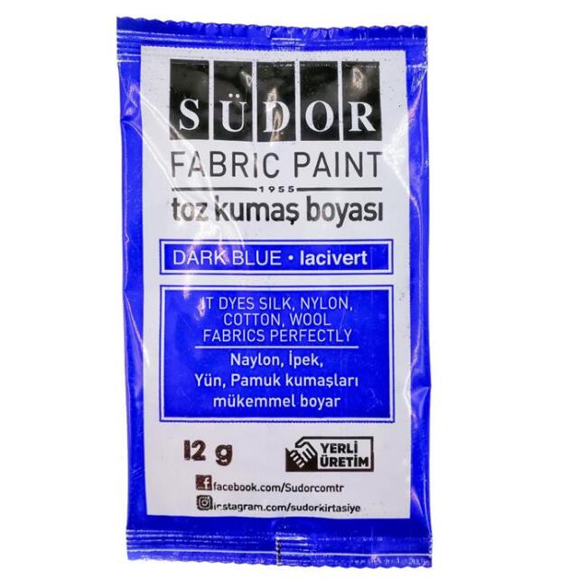 Südor Toz Kumaş Boyası 12g Lacivert - 1