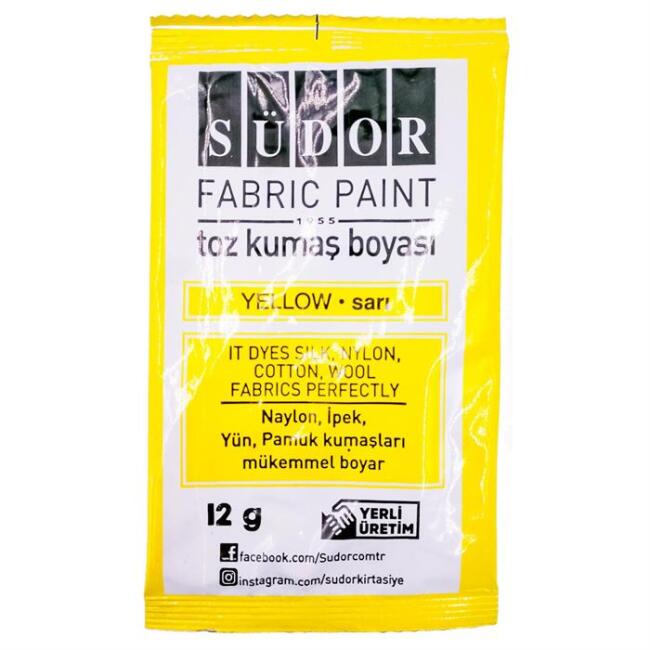 Südor Toz Kumaş Boyası 12g Sarı - 1