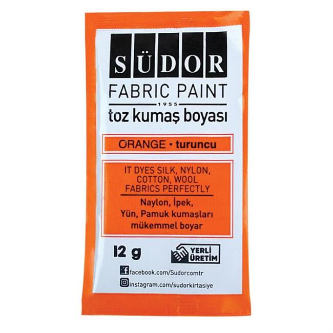 Südor Toz Kumaş Boyası 12g Turuncu - 1