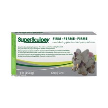 Super Sculpey Fırınlanabilir Modelleme Kili Gri 454 g - SCULPEY