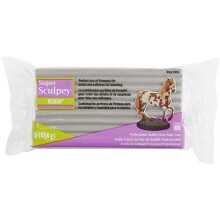 Super Sculpey Medium Blend Fırınlanabilir Model Hamuru Gri 454 g - SCULPEY