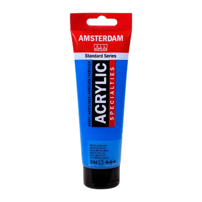 Talens Amsterdam Akrilik Boya 120 ml Metallic Blue 834 - 1