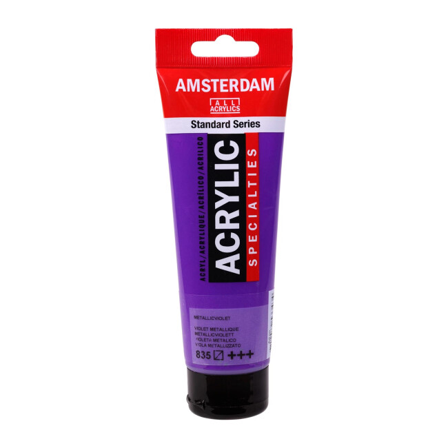 Talens Amsterdam Akrilik Boya 120 ml Metallic Violet 835 - Amsterdam