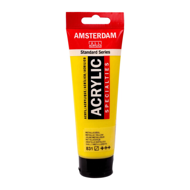 Talens Amsterdam Akrilik Boya 120 ml Metallic Yellow 831 - Amsterdam