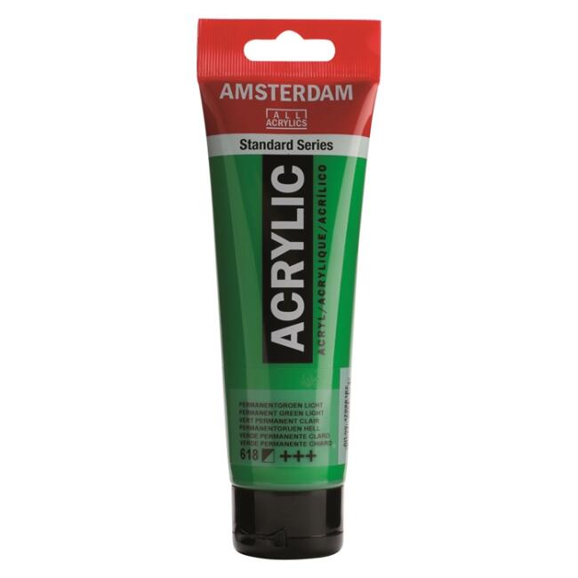 Talens Amsterdam Akrilik Boya 120 ml Permanent Green Light 618 - 1