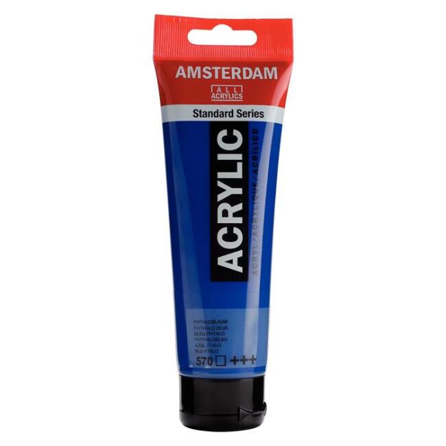 Talens Amsterdam Akrilik Boya 120 ml Phthalo Blue 570 - 1