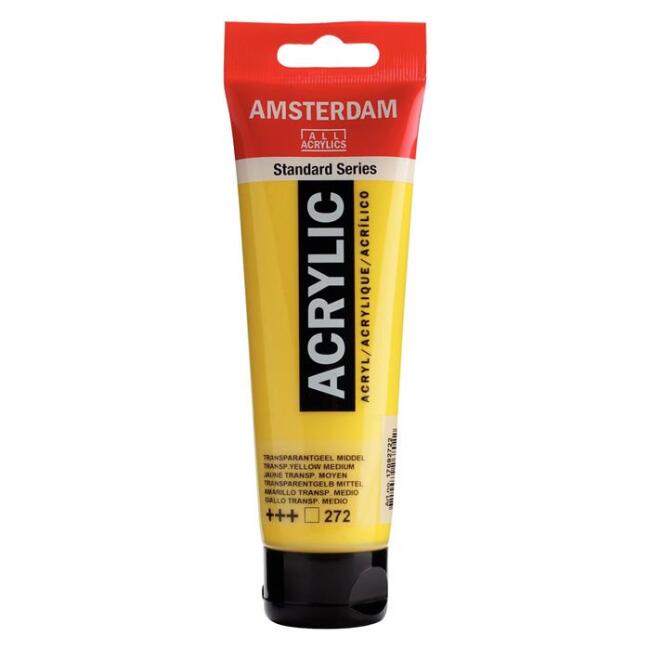 Talens Amsterdam Akrilik Boya 120 ml Transparent Yellow Medium 272 - 1