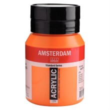 Talens Amsterdam Akrilik Boya 500 ml Azo Orange 276 - Amsterdam