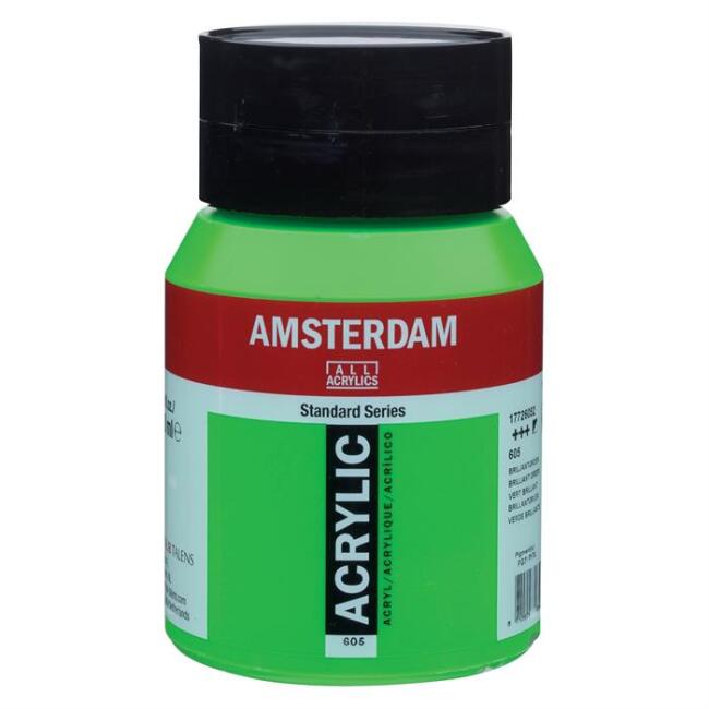 Talens Amsterdam Akrilik Boya 500 ml Brilliant Green 605 - 1