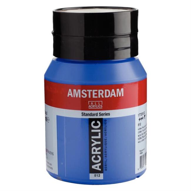 Talens Amsterdam Akrilik Boya 500 ml Cobalt Blue (Ultramarine) 512 - 1