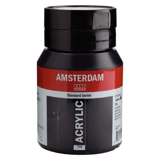 Talens Amsterdam Akrilik Boya 500 ml Oxide Black 735 - 1