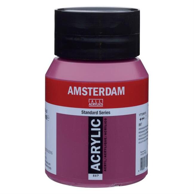 Talens Amsterdam Akrilik Boya 500 ml Permanent Red Violet 567 - 1