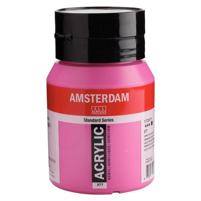 Talens Amsterdam Akrilik Boya 500 ml Permanent Red Violet Light 577 - 1