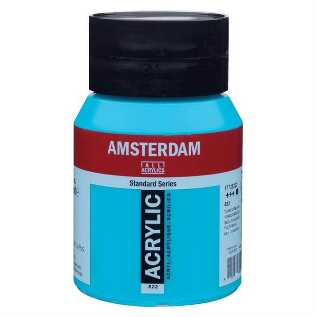 Talens Amsterdam Akrilik Boya 500 ml Turquoise Blue 522 - 1