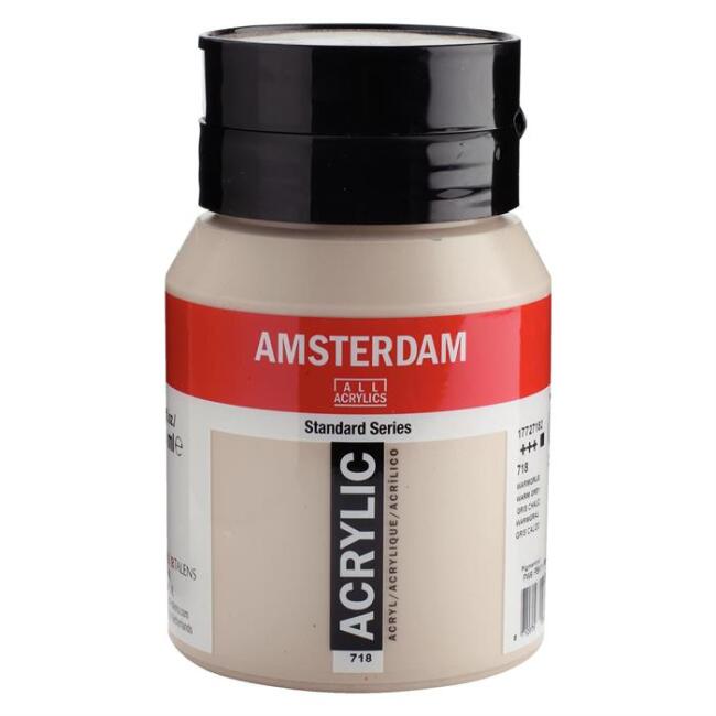 Talens Amsterdam Akrilik Boya 500 ml Warm Grey 718 - 1