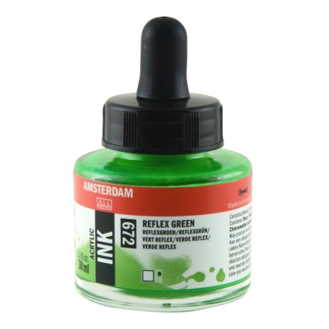 Talens Amsterdam Akrilik Mürekkep 30 ml Reflex Green 672 - 1