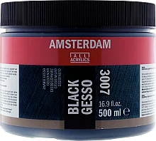 Talens Amsterdam Black Gesso 500 ml - 1