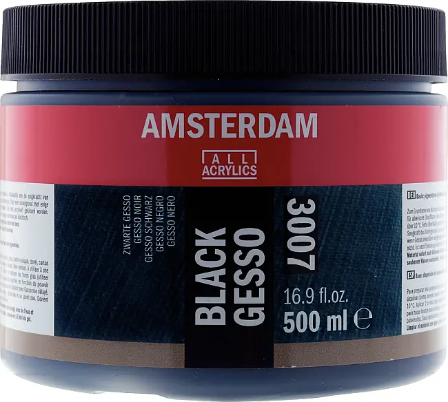 Talens Amsterdam Black Gesso 500 ml - 1