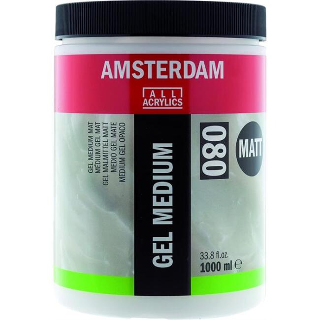 Talens Amsterdam Matt Gel Medium Mat Jel Medyum 1000 ml - 1