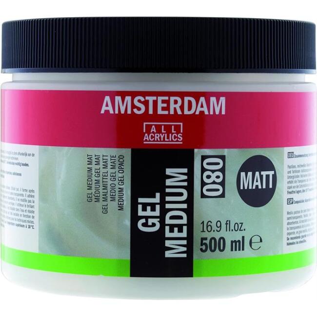 Talens Amsterdam Matt Gel Medium Mat Jel Medyum 500 ml - 1