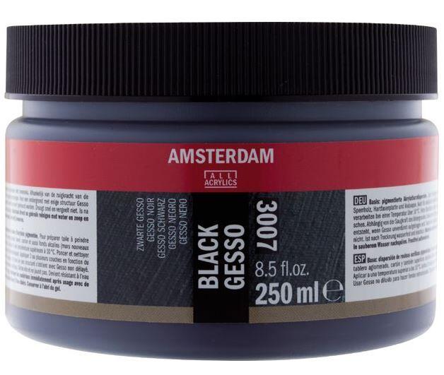Talens Amsterdam Gessa Siyah 250 ml - 1