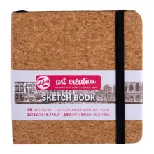 Talens Art Creation Cork Sketch Book Eskiz Defteri 140 gr 12x12 cm 80 Yaprak 9314054M - 1