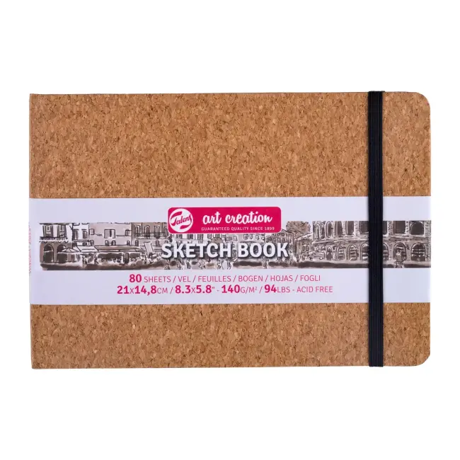 Talens Art Creation Cork Sketch Book Eskiz Defteri 140 gr 21x14.8 cm 80 Yaprak 9314055M - 1