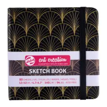 Talens Art Creation Deco Sketch Book Eskiz Defteri 140 gr 12x12 cm 80 Yaprak 9314154M - 1